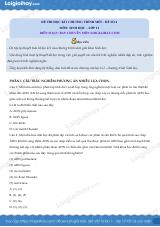 Đề thi học kì 1 Sinh 12 Kết nối tri thức - Đề số 4